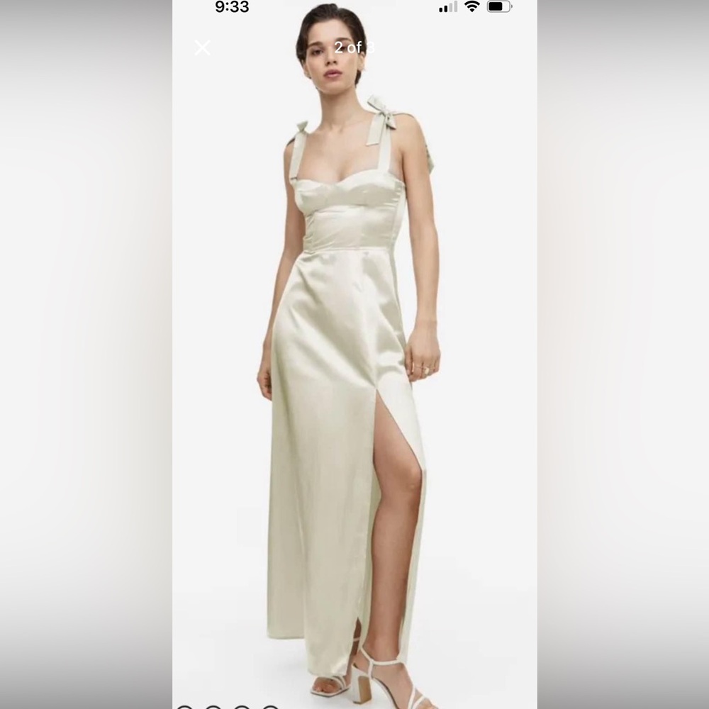 H & M bustier satin dress